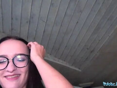 Public Agent Hot Czech body fucked under public bridge after sucking cock