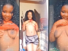 Afrikanisch, Leie, Schwarz, Nackt, Nackt, Muschi