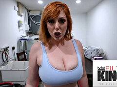 Grosser arsch, Grosse titten, Blasen, Vollbusig, Schwanz, Handjob, Milf, Rotschopf