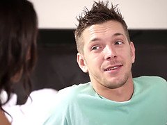 デカチン, フェラチオ, チン, 母, ラフ, 義母, フェラする, ティーン