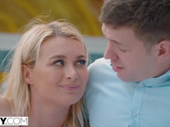 Anaal, Kont, Kont, Grote mammen, Blond, Pijpbeurt, Sperma, Tiener