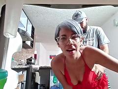 Latina MILF Gripped from Behind for Deep Creampie Pounding