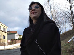 Glasses, Handjob, Outdoor, Public