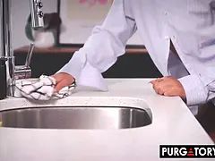 アフリカ人, フェラチオ, 茶髪の, イマラチオ, 黒人, Hd, オフィス, オッパイの