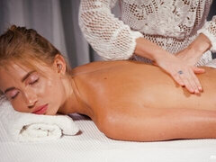 Gros seins, Lesbienne, Léchez, Lingerie, Massage, Chatte, Maigrichonne, Dénudage