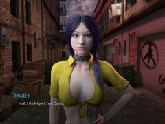 Big boobed mummy takes center stage in a visual novel adventure