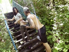 Sherly Queen et Bo Sinn baise dehors -AD4X Quebec