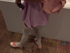 Leie, Freundin, Brille, Nylon, Muschi, Dürr, Socken, Strümpfe