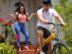 素人, ベッドルーム, フェラチオ, 茶髪の, バック, 下着, オマンコ, オッパイの