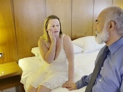 Marie gets filled with cream by the wedding planner