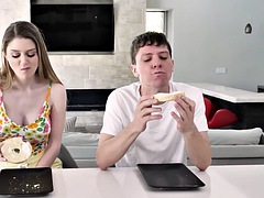 Busty teen bunny Colby penalized by mom for taking her stepbrothers cock