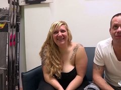 ginormous blondie and her bf have a horny sex session