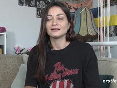 Leie, Braunhaarige, Fingern, Deutsch, Freundin, Selbstgemacht, Masturbation, Solo