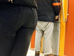 Amateur, Culo, Jeans, Apretado, Voyeur