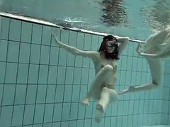 レズビアン, プール, 水中