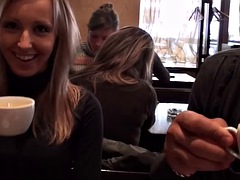 Blonde, Sucer une bite, Groupe, Hard, Lingerie, Public, Douche, Toilettes