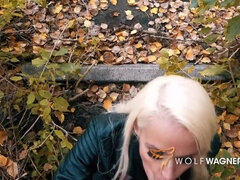 Arsch, Blondine, Blasen, Spermaladung, Deutsch, Hd, Zierlich, Öffentlich