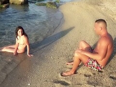 Strand, Grosser arsch, Grosser schwanz, Braunhaarige, Im freien, Jungendliche (18+)