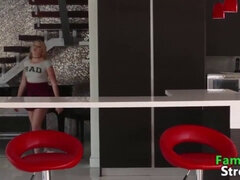 Familystroke.net: Adorable teen gets naughty with taboo pussyfucking and deepthroating