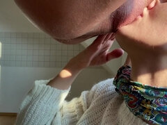 素人, 舐める尻, フェラチオ, イく瞬間, フェティッシュ, 手コキする, 自家製, コキ
