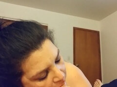 Sperma in mond, Sperma shot, Kokhalzen, Moeder die ik wil neuken