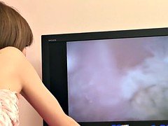 Dicksucking asian milf tastes hot cum