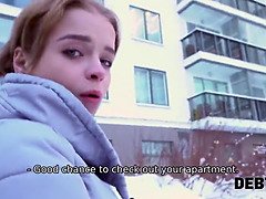Calibri Angel pays off her debt with rough sex & deepthroating