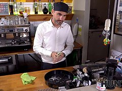 David perry's client bangs his hot wife's pussy while his cuckold watches in HD