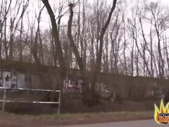 Grote mammen, Diep in de keel, Lul, Buiten, Gezichtspunt, Openbaar, Kut duiken, Slet