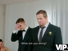 Blonde, Mariée, Tromperie, Cocu, Queue, Robe, Hd, Jarretelles