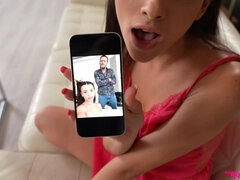 Ohana Petite's sultry brunette charm captivates in secretive play