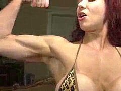 Gros seins, Femelle, Muscle, Rousse roux