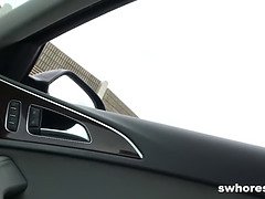 Leie, Blasen, Auto, Hd, Öffentlich, Schreiend, Titten, Hure