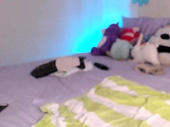 Enthousiasteling, Bondage discipline sadomasochisme, Zwart, Zwart, Interraciaal, Lesbisch, Voorbinddildo, Webcamera