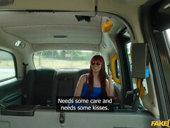 フェラチオ, チン, ドレス, オマンコ, 赤毛, ストッキング, フェラする, 締まりの良い