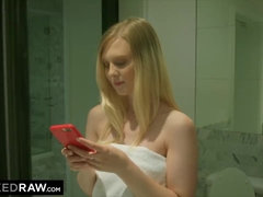 ブロンド, フェラチオ, カップル, チン, 異人種間, パーティ, ティーン, オッパイの