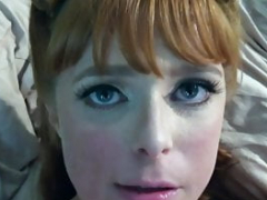 Ginger Bush Horn Dog Penny Pax Face Fucked In Toilet Room!