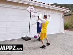Swappz - mvp stepmothers beat their stepsons in basketball and then beat their penises