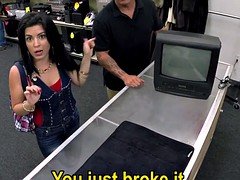 Grosse titten, Vollbusig, Latina, Geld, Spanner