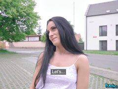 Blasen, Braunhaarige, Schwanz, Im freien, Pov, Muschi