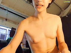 Transexual asiatica, Masturbación, Transexual, Solo, Tetas