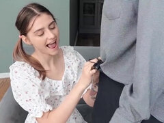 Beauté, Sucer une bite, Hard, Actrice du porno, Chatte, Étudiant, Adolescente, Nénés