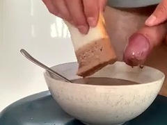 Leie, Schwanz, Fetisch, Flashen, Nahrung, Schwul, Milch
