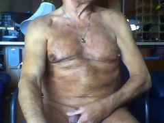77-Year-Old Silver Daddy From Canada Strokes His Big Cock