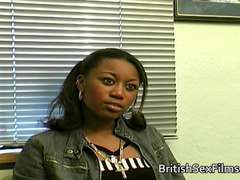 Leie, Vorstellungsgespräch, Schwarz, Britisch, Schwarz, Hd