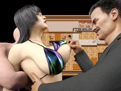 3d, デカ尻, ビキニ, エロ熟女, 淫乱熟女, 母, フェラする, ティーン
