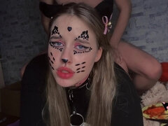 Lolla Dolly - Halloween Kitten Fucks Passionately - Kitten