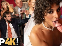 Braut, Tschechisch, Schmutzig, Hardcore, Hd, Öffentlich, Hochzeit, Bizarr