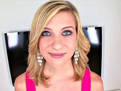 Erstaunlich, Blondine, Blasen, Sperma im mund, Spermaladung, Pov