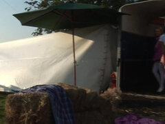 茶髪の, チン, 顔射, グループ, アウトドア, 馬乗り, 一人, ストッキング